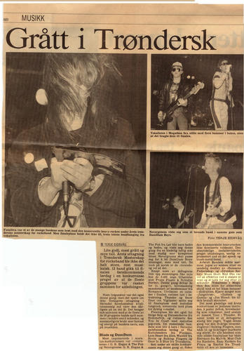 Faksimile av avisartikkel